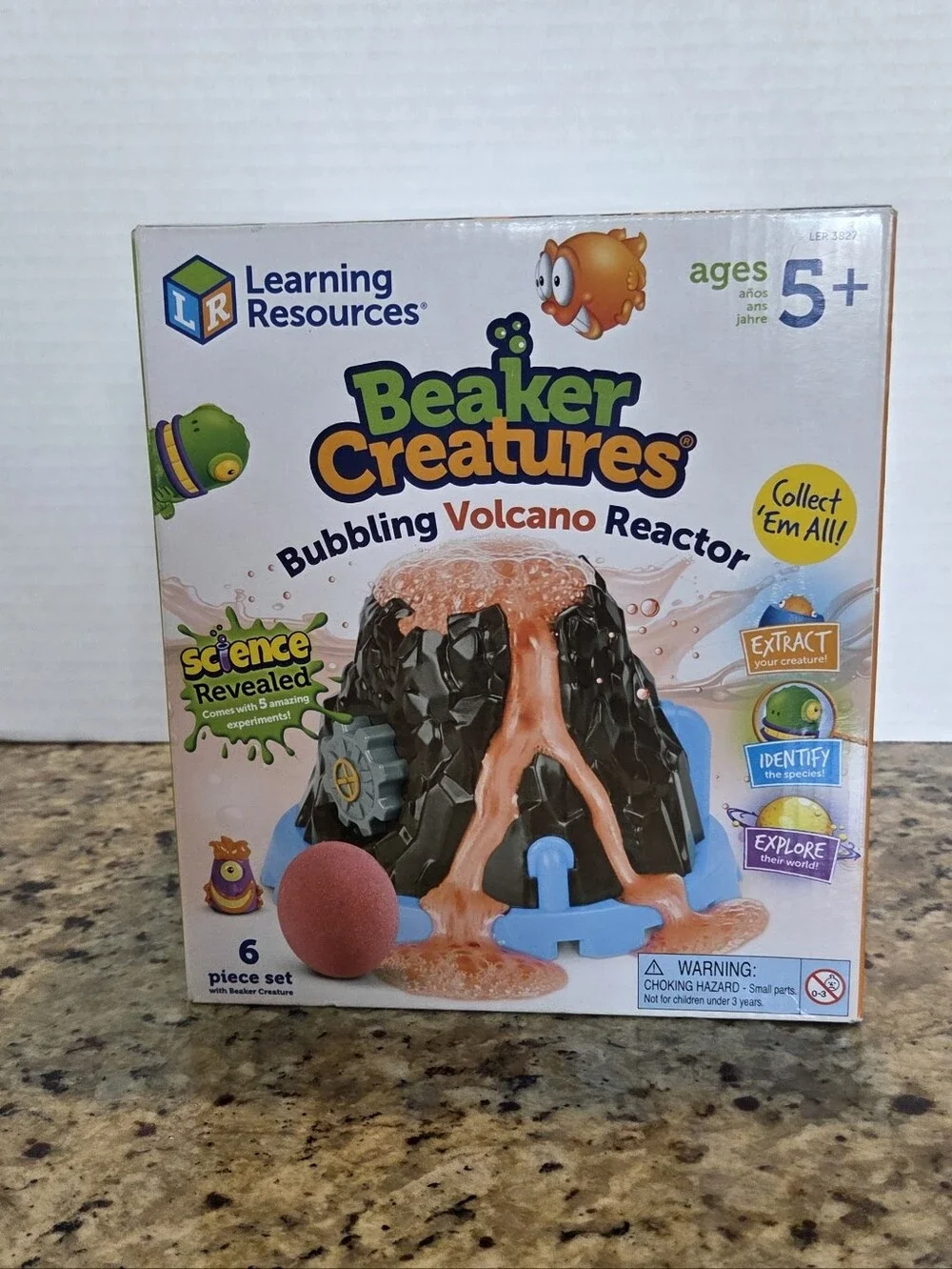 Learning Resources Beaker Creatures Bubbling Volcano Reactor Ages 5+ NEW STEM